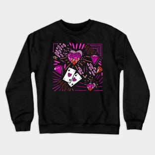 Pink Diamond Heart Crewneck Sweatshirt